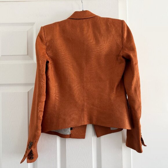 Veronica Beard "Diego" Dickey Blazer in Terracotta, size 4 - Picture 8 of 11